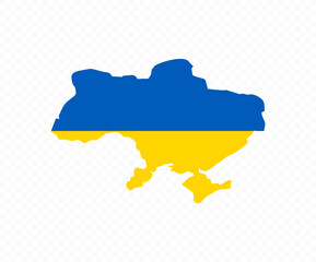 Ukraine map with flag. Ukraine silhouette flag sign. Ukrainian cartography border icon vector design and illustration