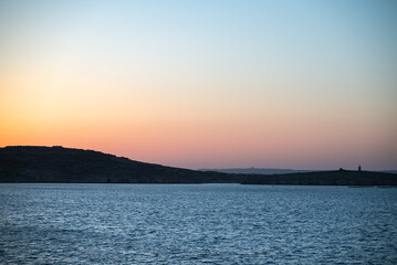 Photo of sunset at sea