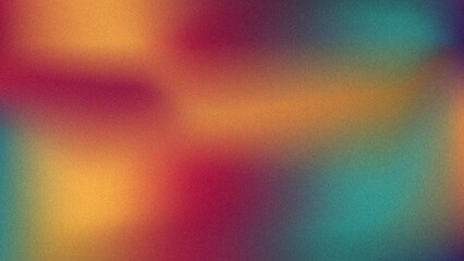 Vibrant rainbow, orange blue teal white psychedelic grainy gradient color flow wave on black background