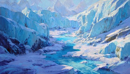 Crystalline Fracture Echoes of the Glacial Age