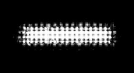 Abstract Black and White Halftone Pattern with Horizontal Light Effect