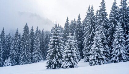 Fototapeta premium snow covered trees