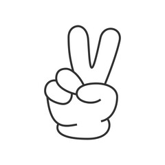 Victory peace sign gesture triumph celebration symbol success win gesture gesture hand symbol