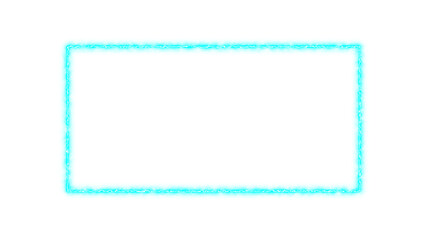 abstract glowing neon frame. Colorful neon rectangle frame mockup isolated on transparent background. Glowing neon border png 3d render. Design elements for digital art, posters, and graphics.