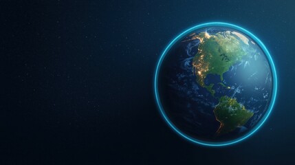 Obraz premium earth Protect Globe with a protective shield around it, representing global environmental protection and safeguarding the planet