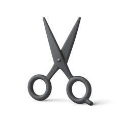 Scissors icon 3d render concept of pair of scissors icon vector illustration