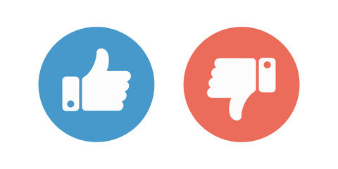 Obraz premium Like and Dislike Icons, Meaning, and Usage | Social Media Reaction Symbols