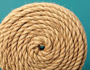 Coiled rope close-up