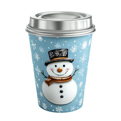 Christmas Coffee Cup Isolated Clipart PNG