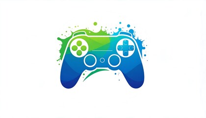 Colorful  controller graphic design.