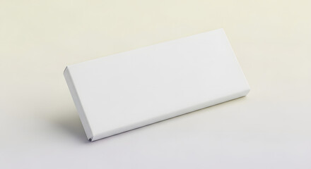 Fototapeta premium Blank White Rectangular Box Mockup, Packaging Template for Product Presentation