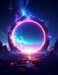 Cosmic Ring Portal Landscape