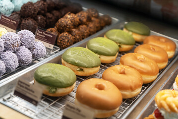 Colorful Assortment of Fresh Donuts
