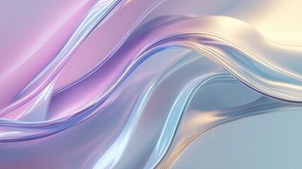 Obraz premium An expressive depiction of vibrant mixed-media masterpiece: a creative blend of colors – blue, pink, purple, grey, silver – enhanced with intricate fractal designs.