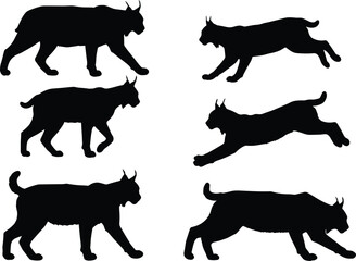 Dynamic sports players silhouettes set in various athletic actions, perfect for a wide range of graphic design and digital media projects, vector illustration.