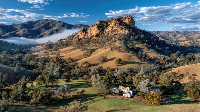 Mountainous Landscape Scenic View