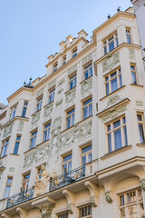 Decooration of the building in Old Prague