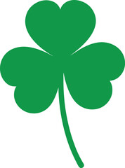 St Patricks day clover leaves design with green festive concept Vector illustration