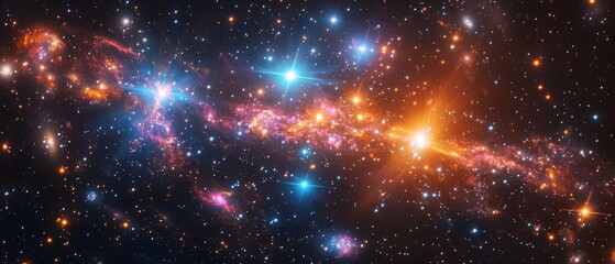 Exploration of cosmic phenomena outer space gallery astronomical environment wide view astrophysics concepts