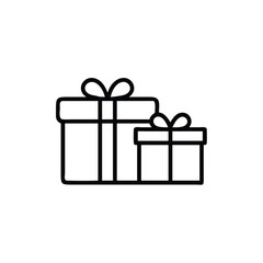 A collection of gift boxes with ribbons and bows on a white background vector illustration
