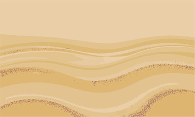 Seamless Realistic Sand Texture with Wavy Dune Pattern and Grain Effect Vector, Vector coastal beach sand waves, easily editable and scalable,