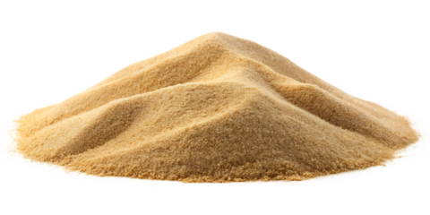 Desert sand isolated on white background