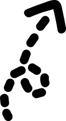 Handwritten Arrow Illustration for Creative Designs