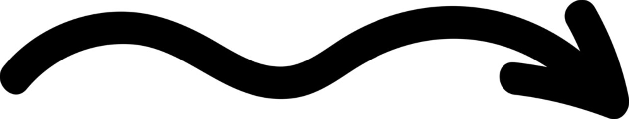Handwritten Arrow Illustration for Creative Designs