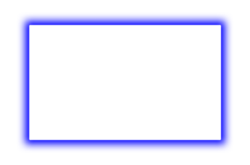 Blue Neon rectangular shape frame. Vivid glowing lavender border with a rough, grainy finish. A versatile design element for banners, photos, and presentations, isolated on a transparent background.