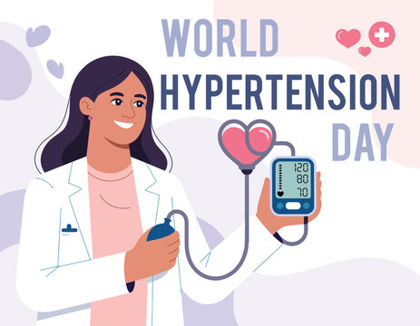 World Hypertension Day Healthcare Professional Measuring Blood Pressure
