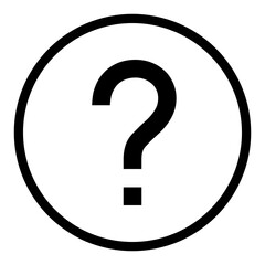 Black Question Mark Icon, Isolated Transparent PNG, Help Symbol, FAQ, Query Illustration, Punctuation Mark Clipart for Web, Apps, UI, Android, Website, Page, Digital Design