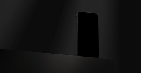 Sleek and modern smartphone elegantly displayed in a dim setting