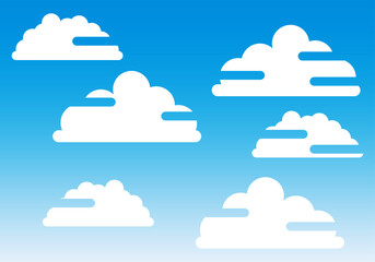 Fondo de cielo con nubes