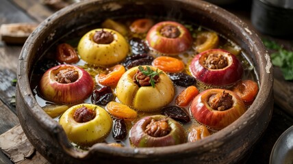 The national dish of Armenian cuisine. The Ashtarak Tolma. 