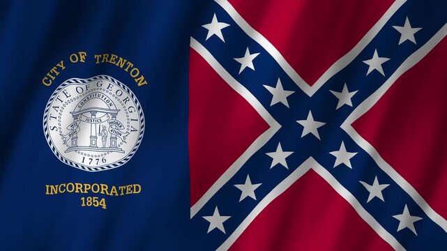 Discover the flag of Trenton Georgia and its historical significance