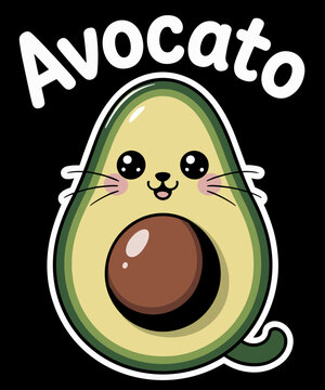 Funny Avocado Funny Avocato Cat