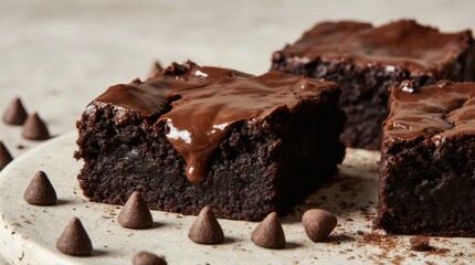 Brownies rich chocolate dessert