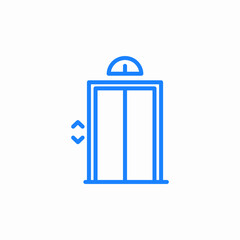 elevator lift icon sign vector