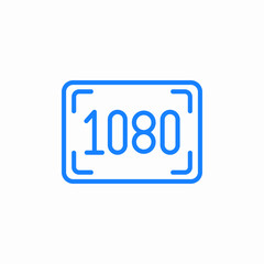 hd resolution icon sign vector