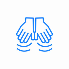 healing hands icon sign vector
