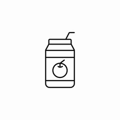 juice carton icon sign vector
