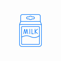 milk in carton icon sign vector