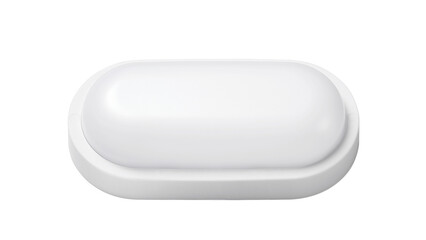 Lumin&aacute;ria oval isolada.