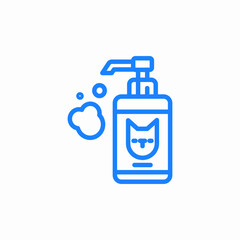 cat shampoo bottle icon sign vector