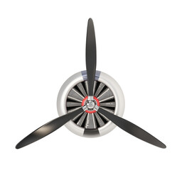 Jet engine isolated on transparent background. 3D illustration