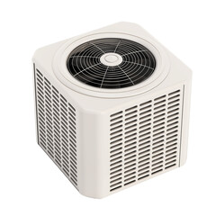 Heat pump isolated on transparent background. 3D illustration