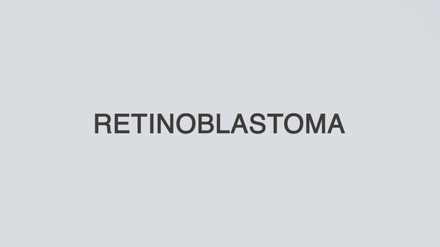 Retinoblastoma concept word stethoscope hand diagnosed on white background for eye health awareness, patient care, and medical evaluation