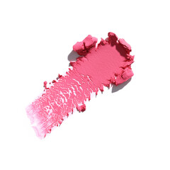 cosmetics beauty product texture, blush, eyeshadow, lipstick swatch
