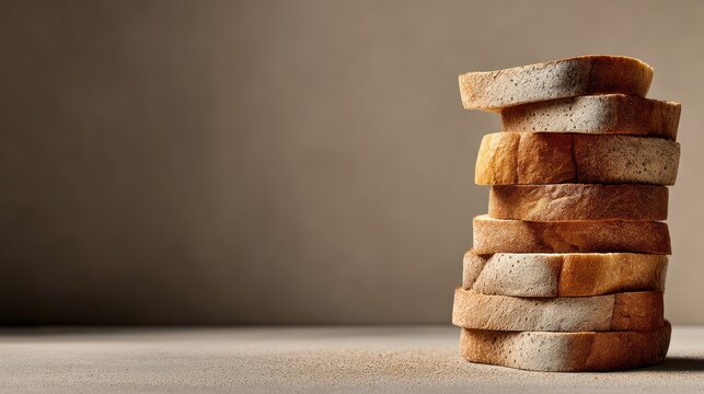 Vertical stack of neatly aligned wooden blocks