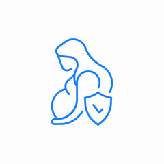 pregnancy safety icon sign vector